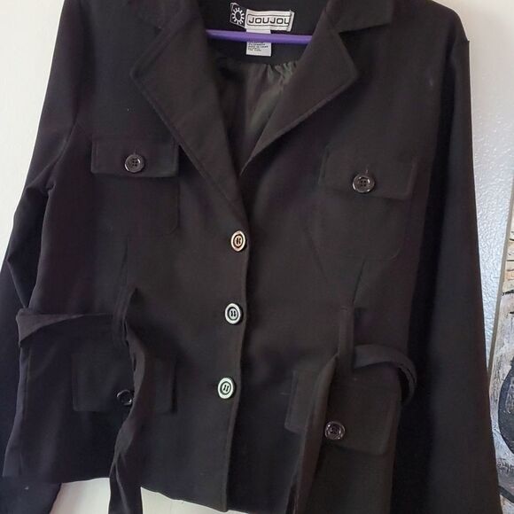 JOUJOU black blazer suit jacket - Picture 2 of 5